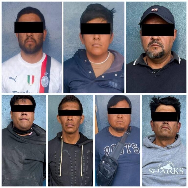 Detiene SSP a siete hombres por lesiones y daño en propiedad ajena