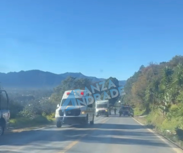 Autoridades investigan caso de persona fallecida en el Libramiento de Zacatlán