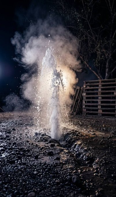 Nuevo géiser sorprende a Michoacán