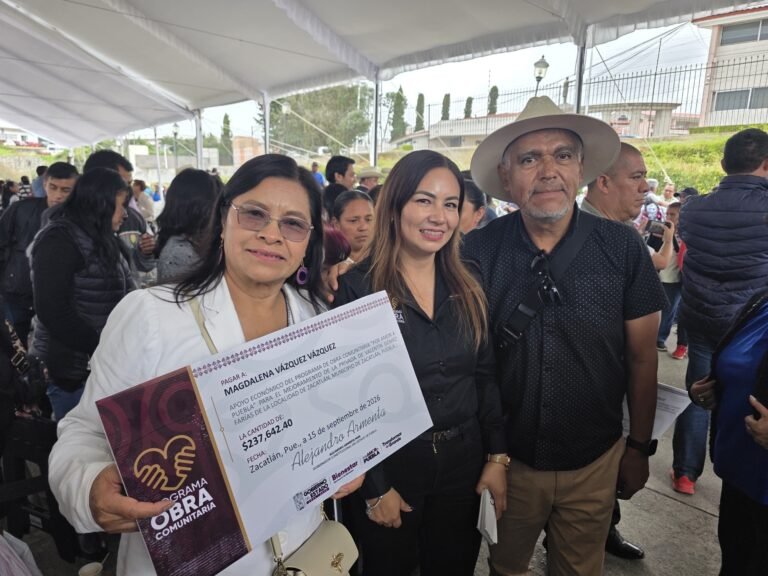 Más de 100 proyectos reciben respaldo en Zacatlán a través del Programa de Obra Comunitaria