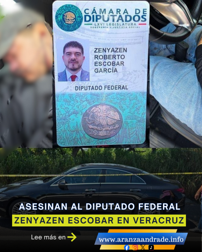Asesinan al diputado federal Zenyazen Escobar en Veracruz