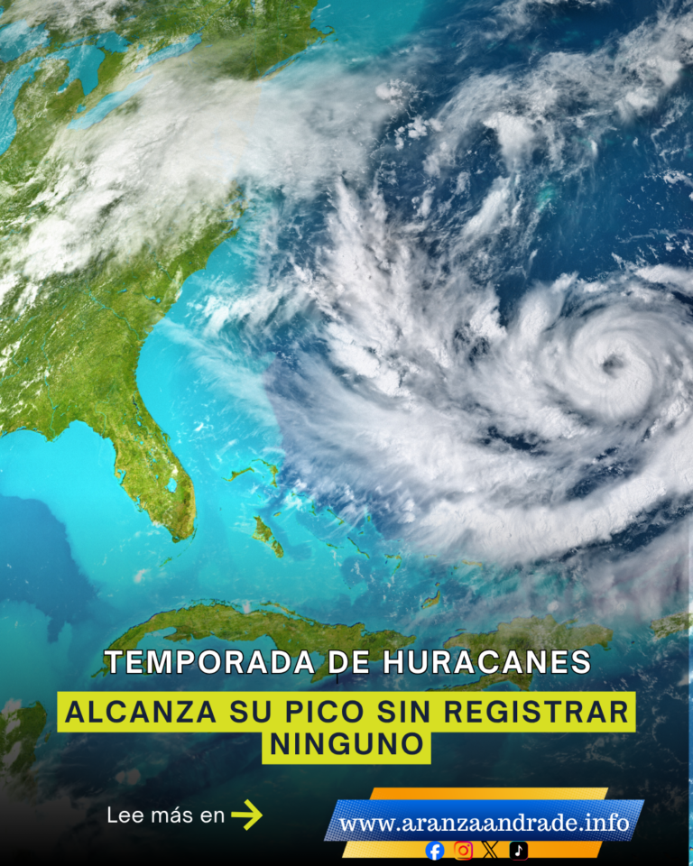 Temporada de huracanes alcanza su pico sin registrar ninguno
