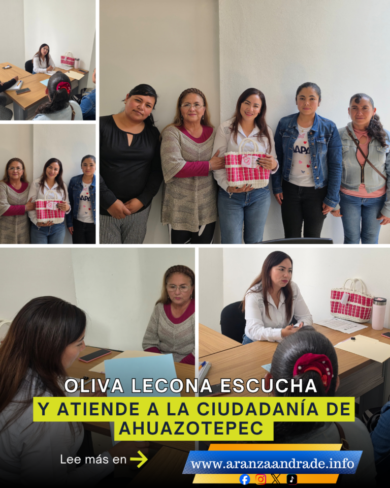 Oliva Lecona escucha y atiende a la ciudadanía de Ahuazotepec
