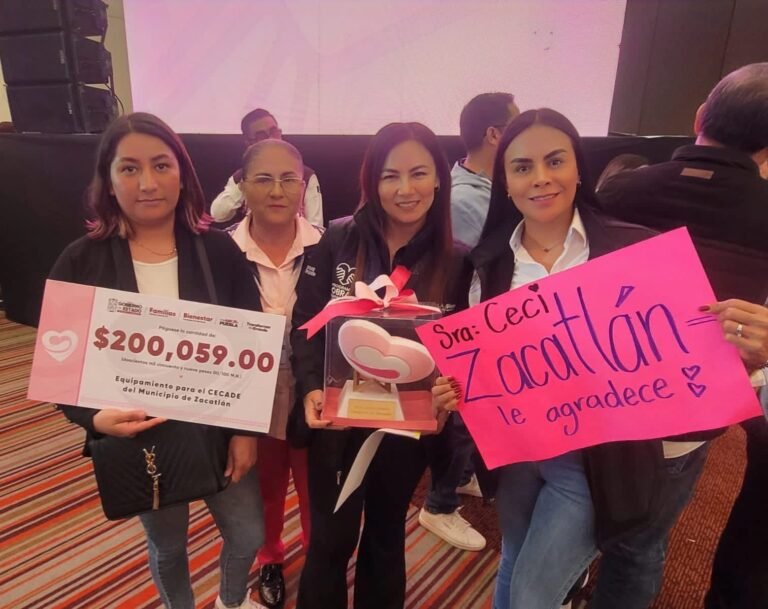 Oliva Lecona Santos participa en entrega de cheques del Programa Obra Comunitaria en beneficio de CECADES y estancias de la región