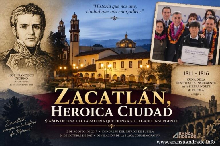 Nueve años de orgullo e historia: Zacatlán celebra su distinción como Heroica Ciudad